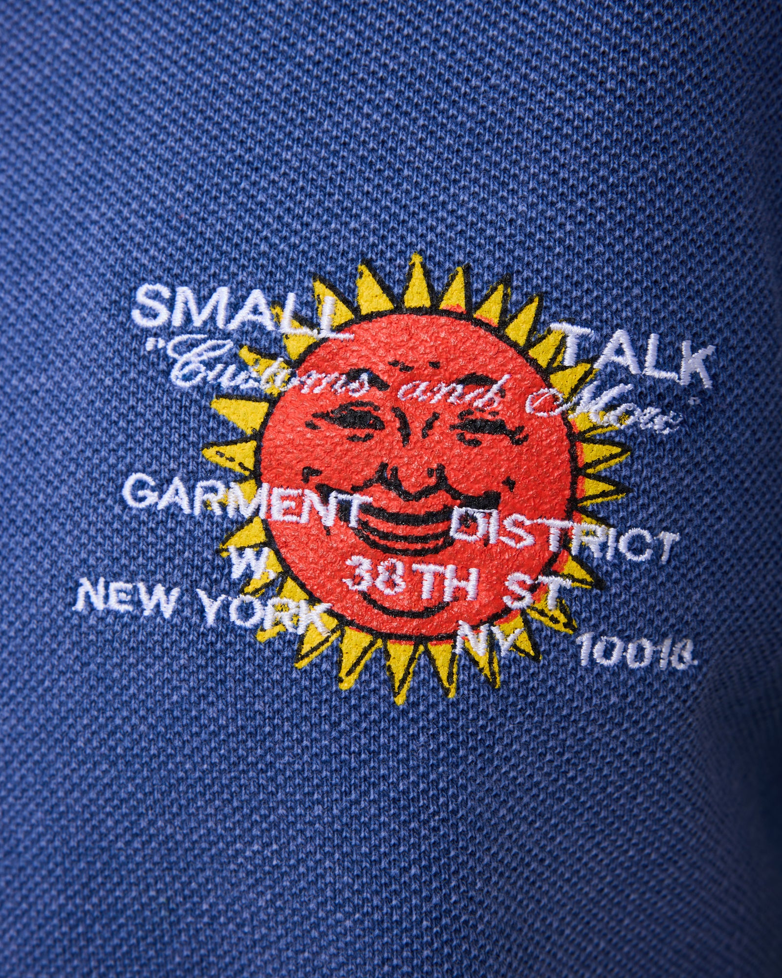 S/S Pique Polo: Sun Faded Blue