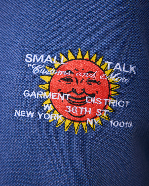 S/S Pique Polo: Sun Faded Blue