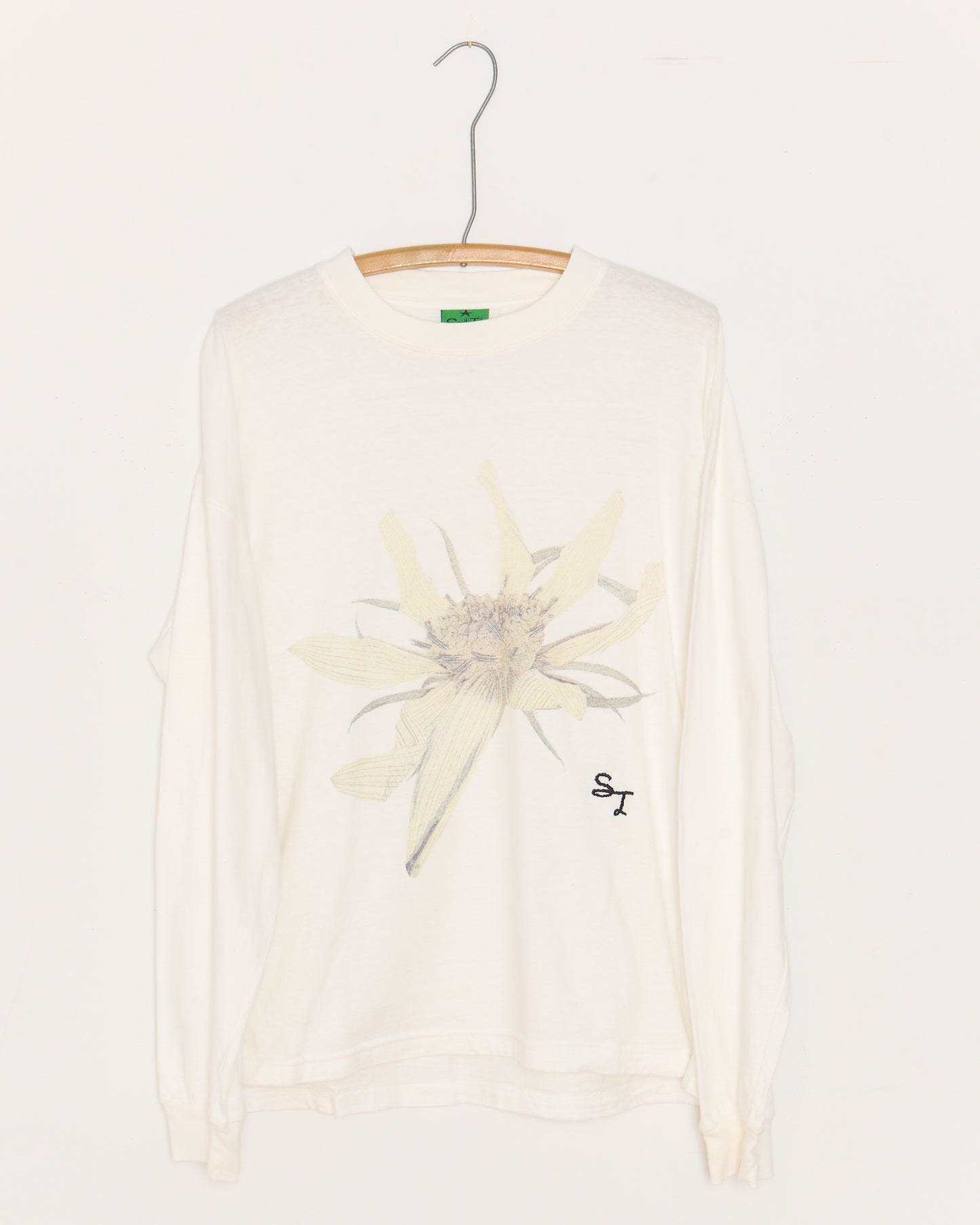 Small Talk LS T-shirt: Pressed Flower