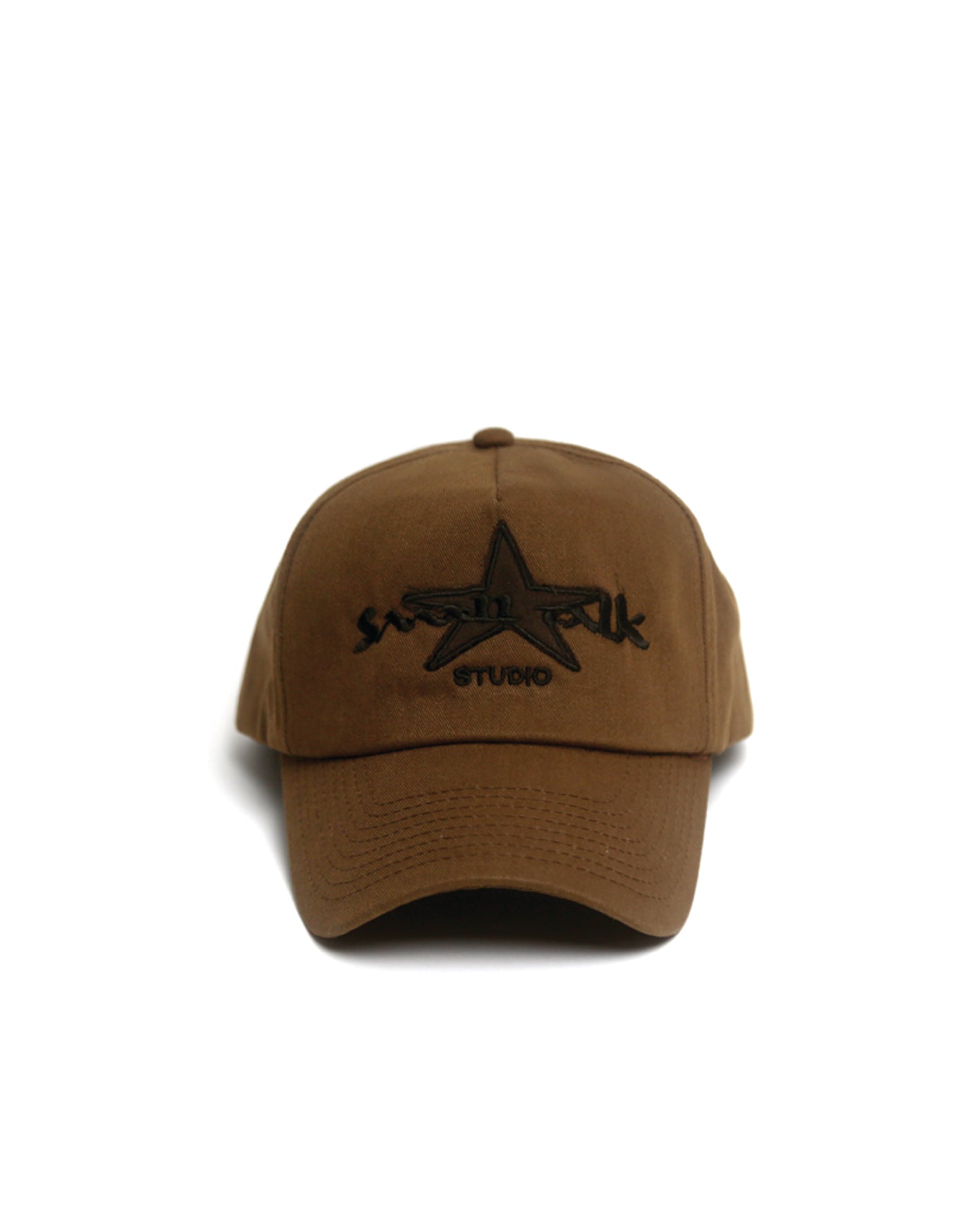 Trucker Hat: Star Applique, Brown