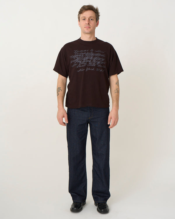 S/S T-shirt: Customs & More Misprint, Earthtone Purple