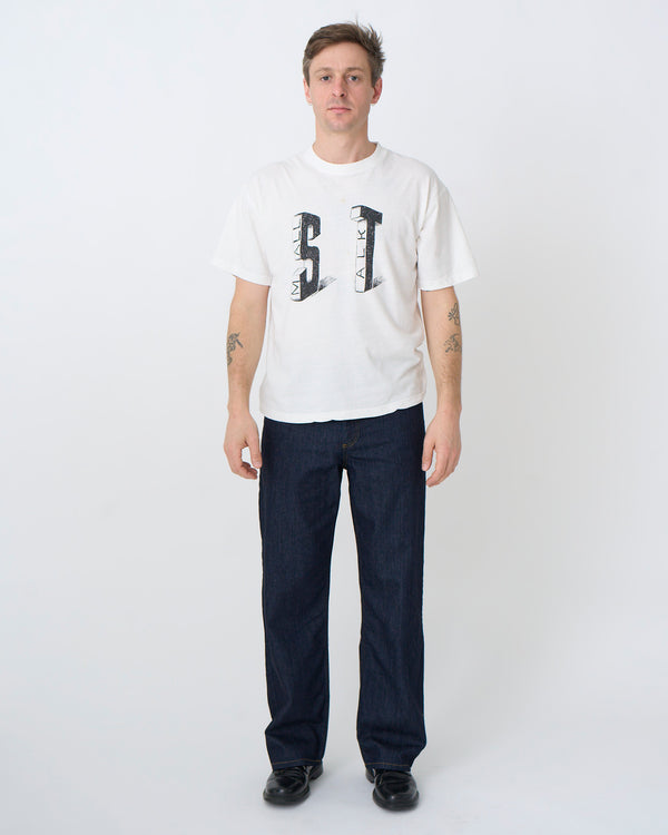 S/S T-shirt: ST Stone Letters