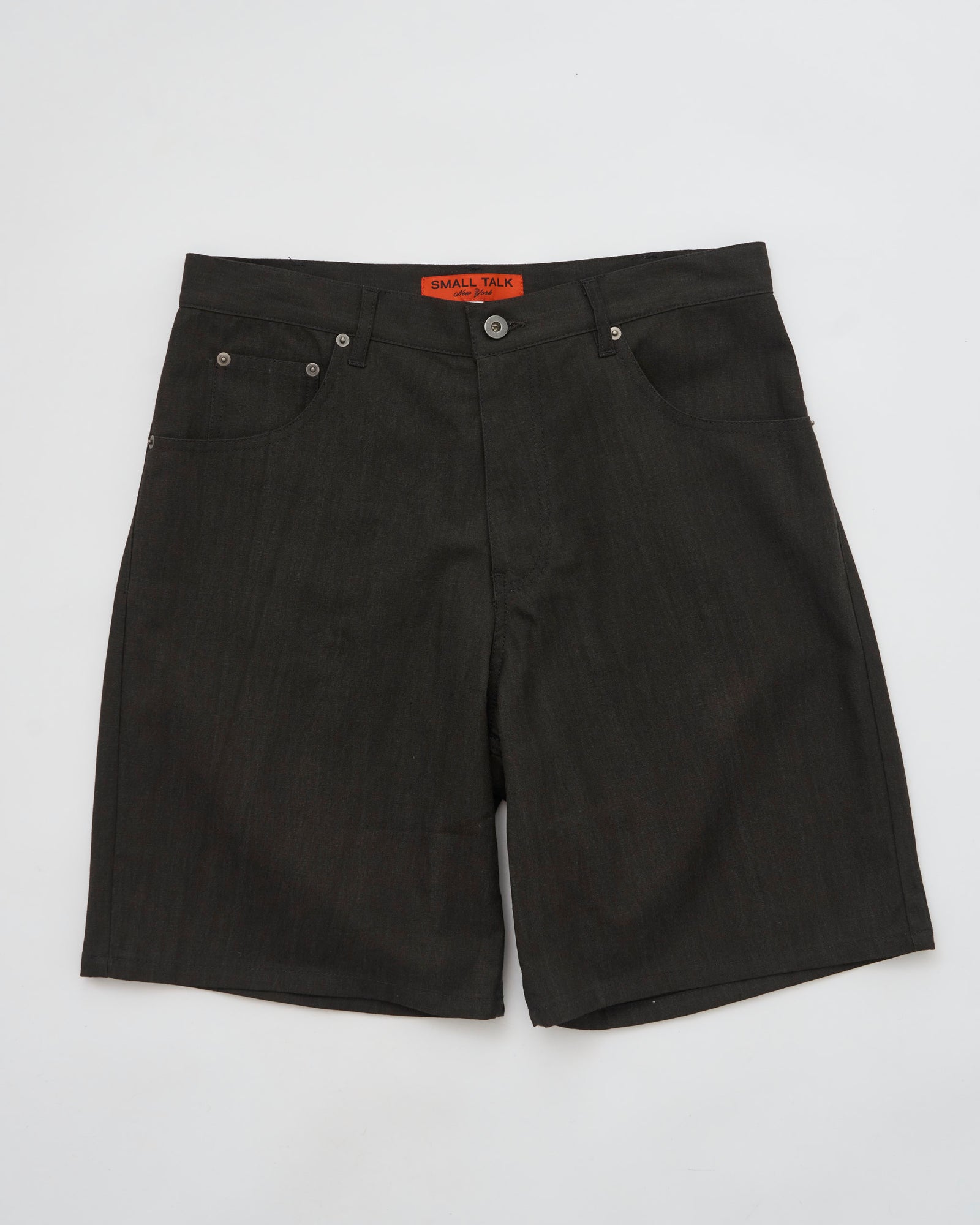 5 Pocket Jean Short: Sumi Dyed Canvas