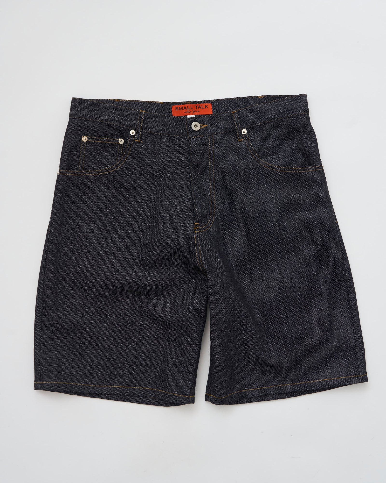 5 Pocket Jean Short: Raw Denim