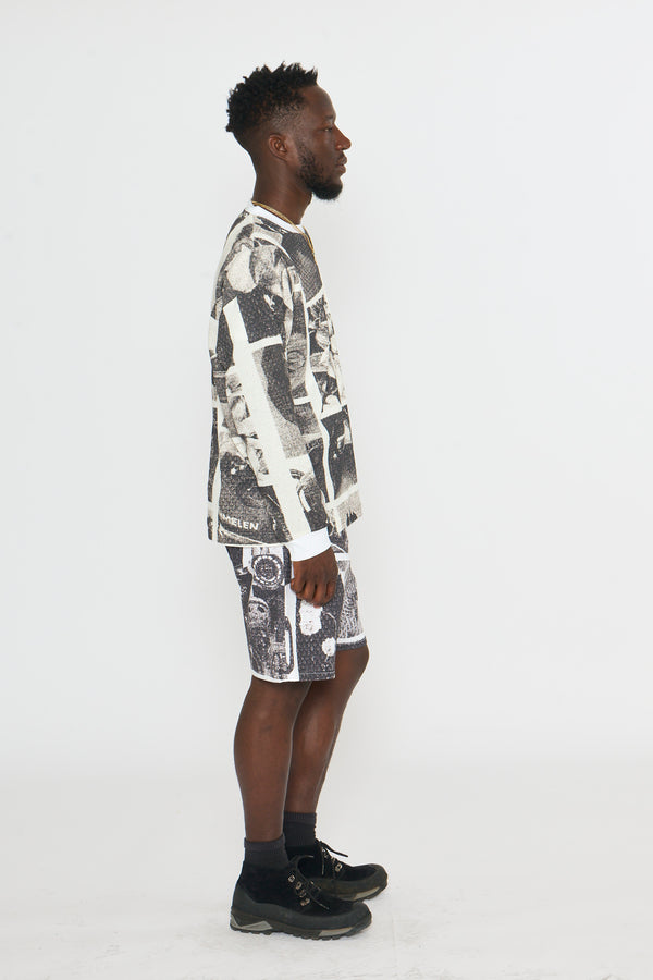 L/S Tee: Auto Print Mesh