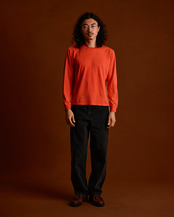ST&Co Sun Faded L/S Tee: Washed Red