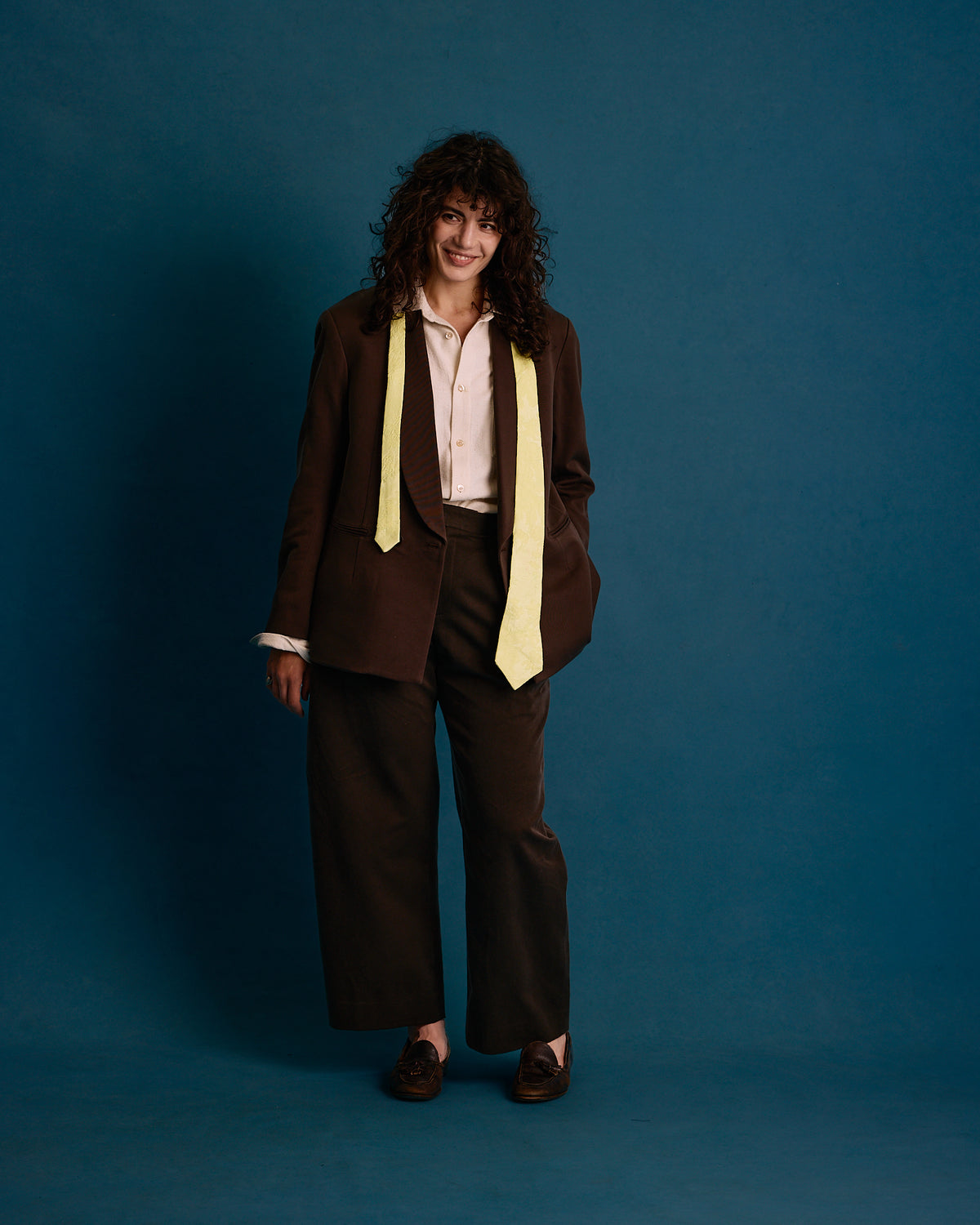 Wool Silk Floral Jacquard Tie: Vichyssoise