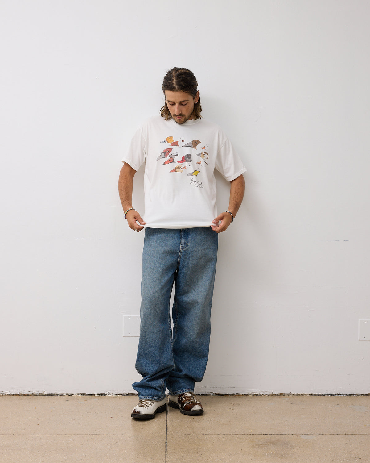 S/S T-shirt: Hand Illustrated Ducks