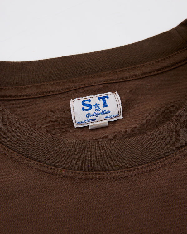 ST&Co Sun Faded S/S Tee: Washed Brown