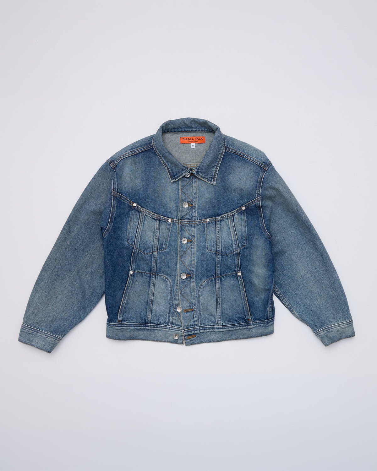 Twist Trucker Jacket: Washed Indigo