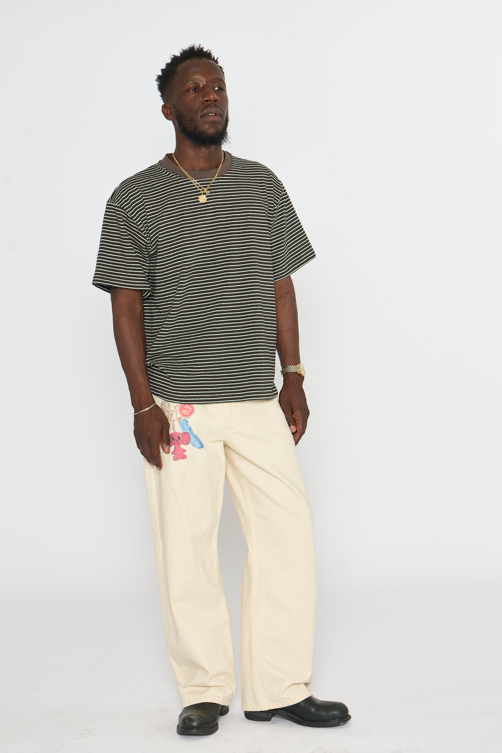 Jean Cut Trouser: Keychain Print