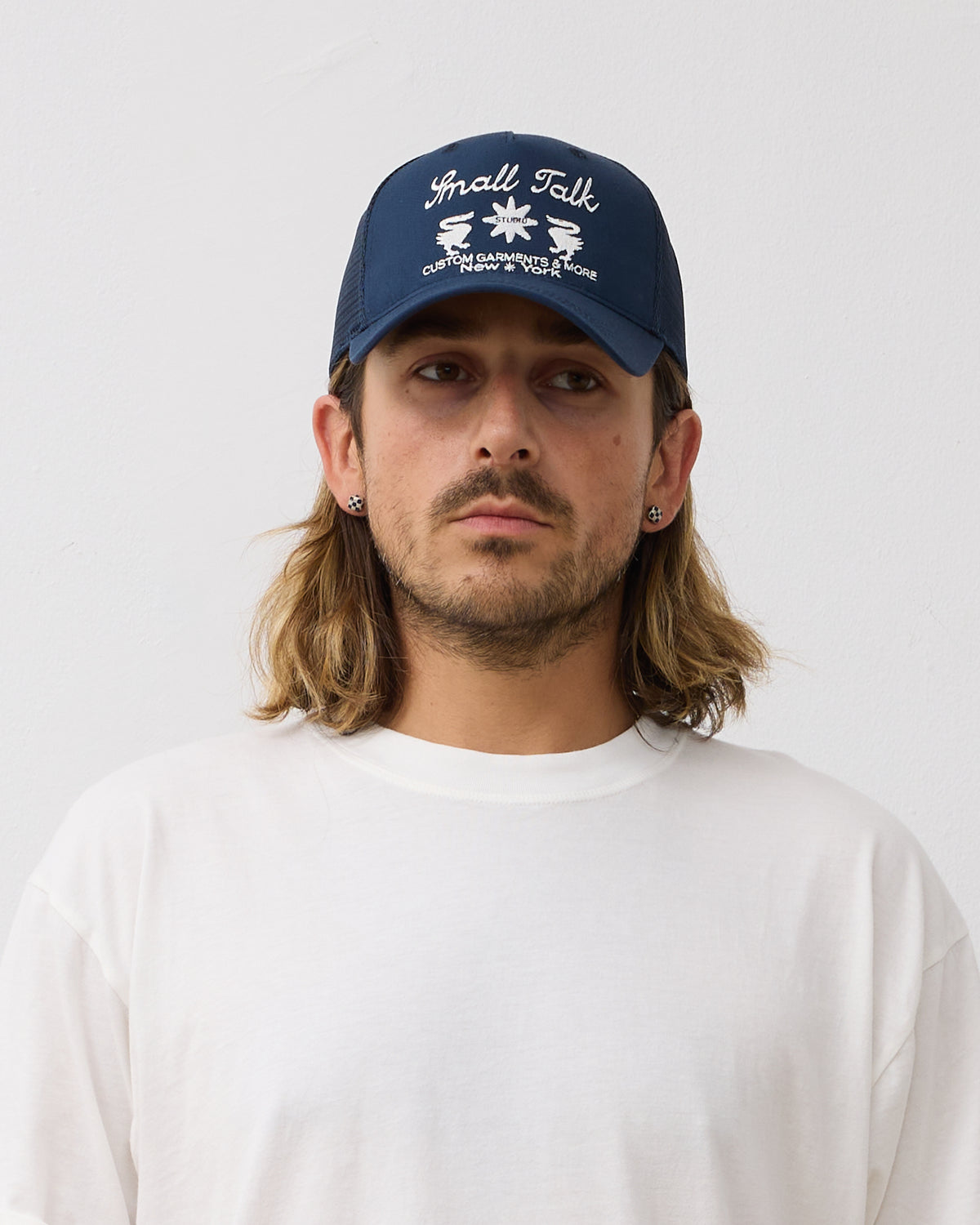 Trucker Hat: Customs & More, Navy Mesh Back