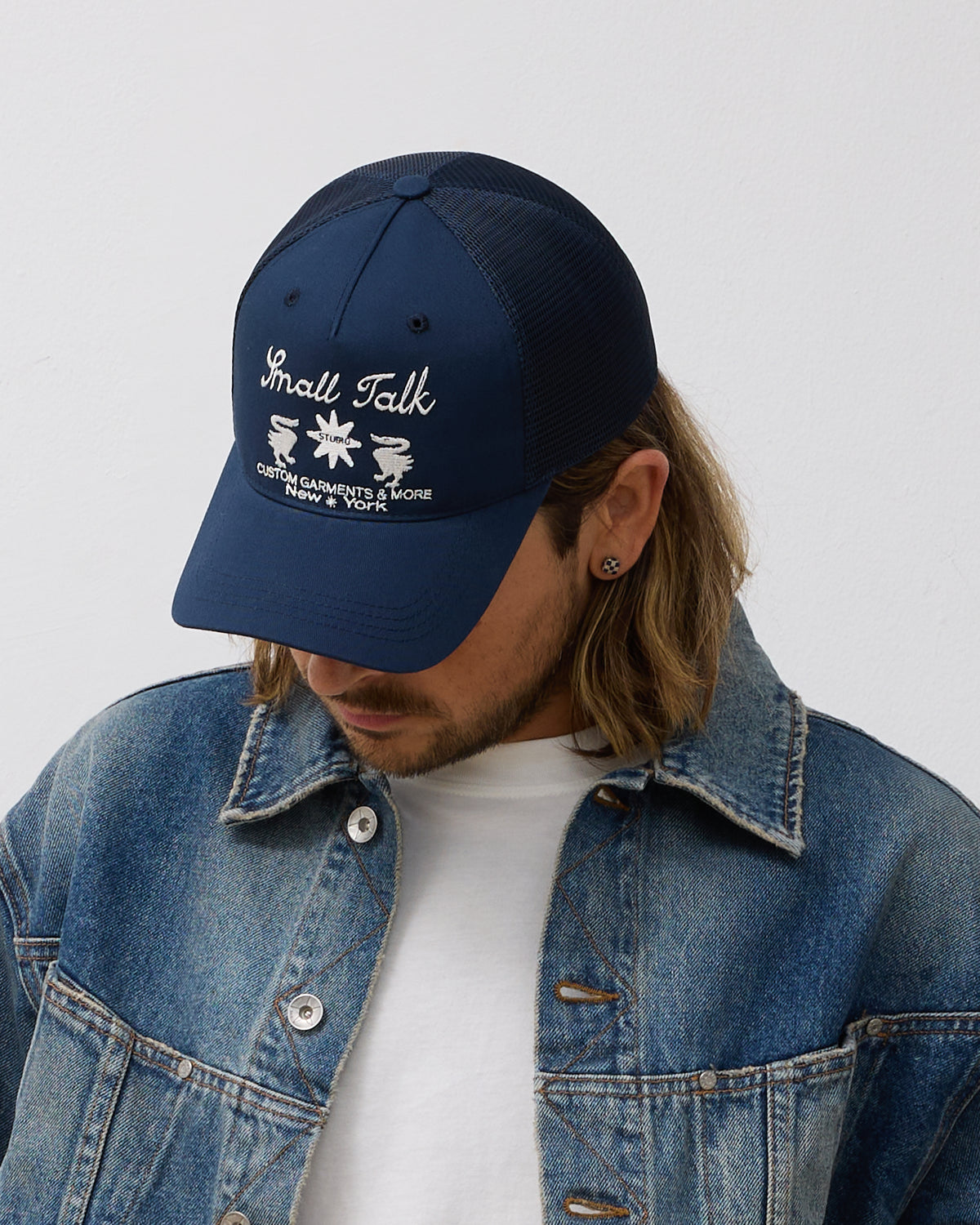 Trucker Hat: Customs & More, Navy Mesh Back