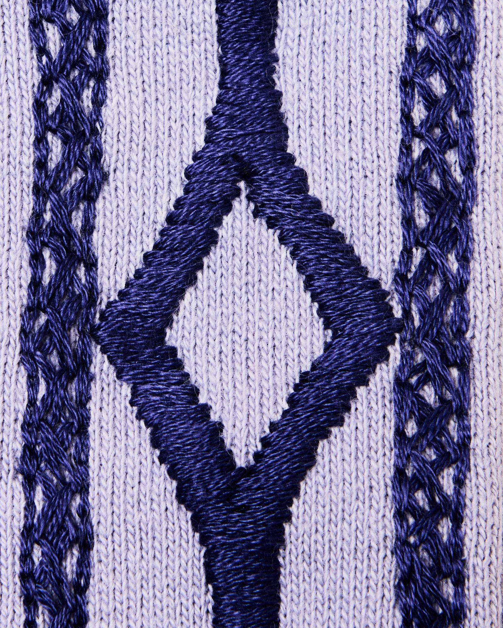 Hand-Embroidered Track Jacket: Heron Blue