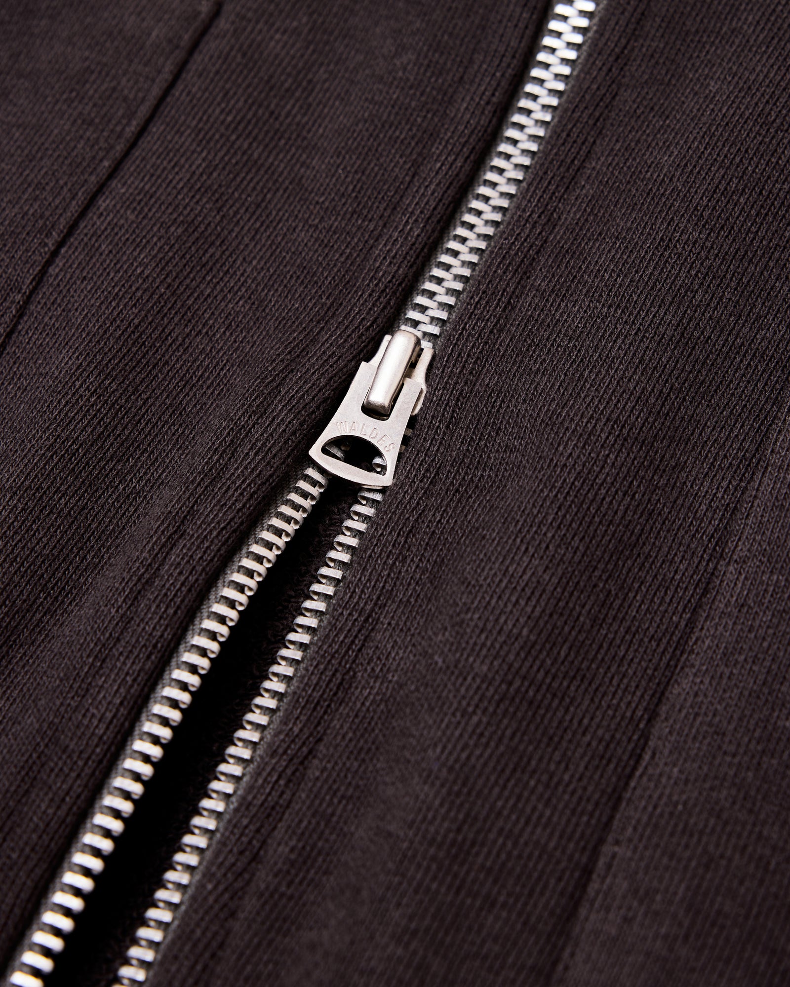 Hand-Embroidered Track Jacket: Washed Black