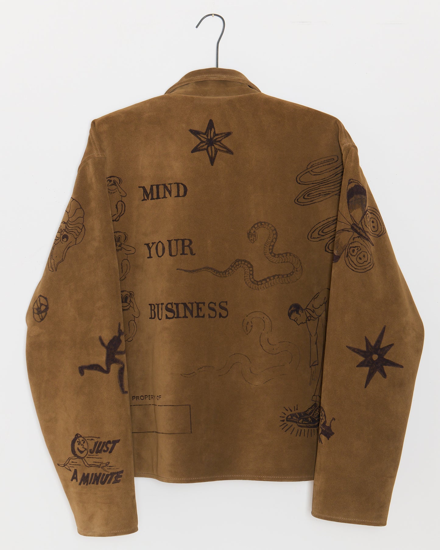 Hand-Drawn Suede Jacket