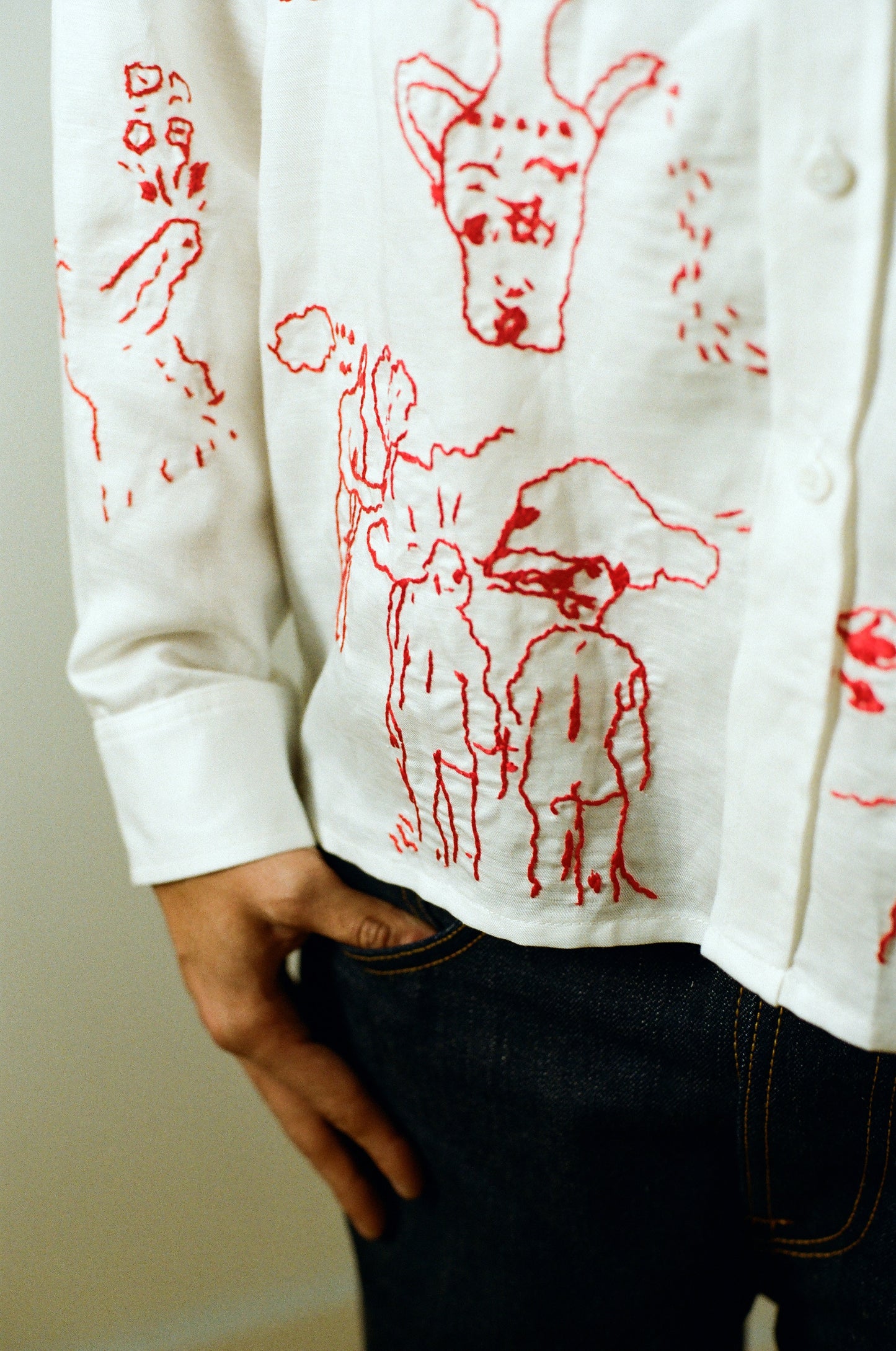 Yona Kohen Embroidered Dress Shirt