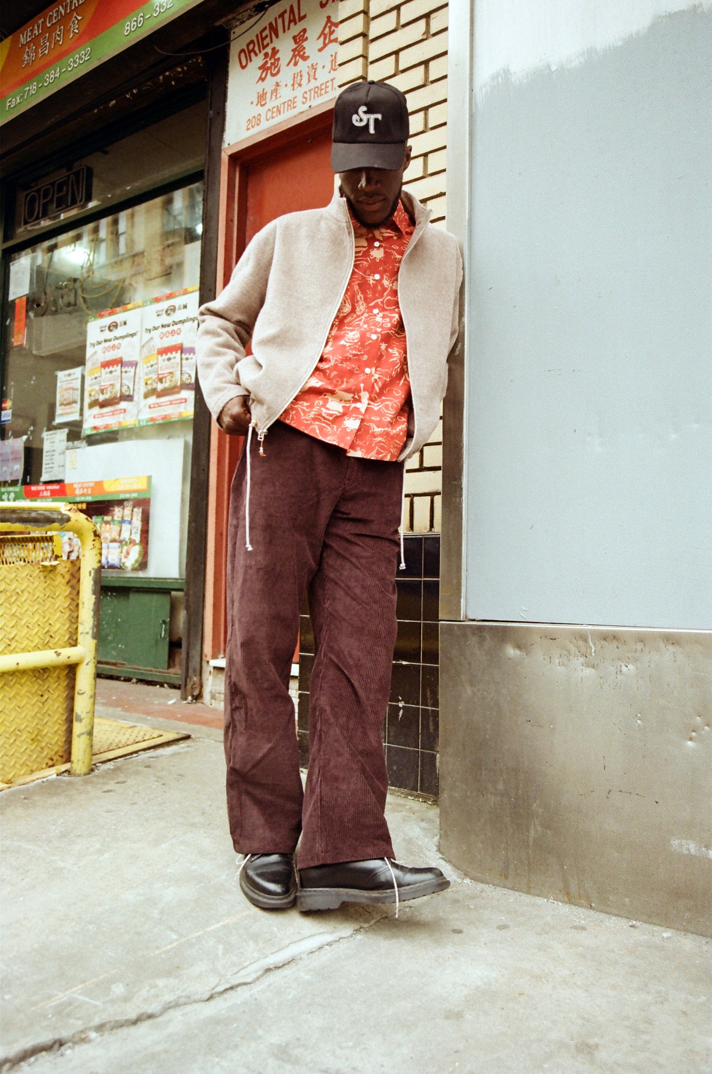 Jean Cut Trouser: Dark Brown Irridescent Corduroy