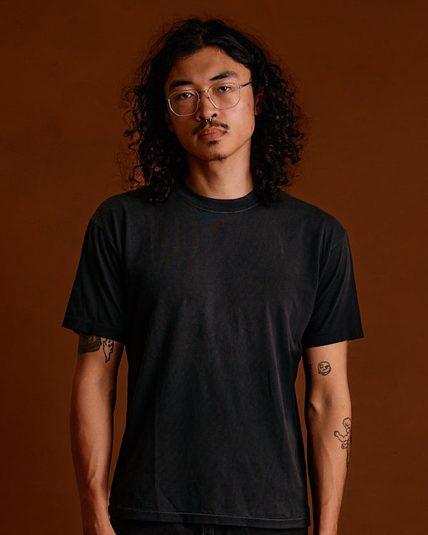 ST&Co Sun Faded S/S Tee: Washed Black