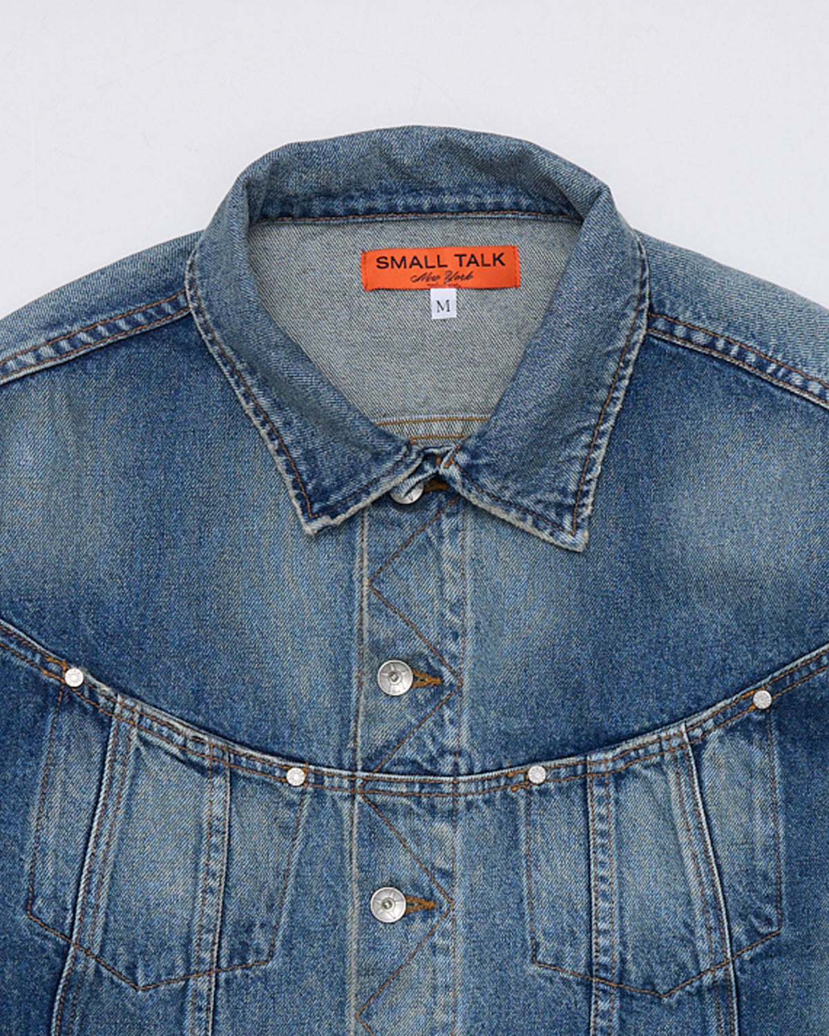 Twist Trucker Jacket: Washed Indigo